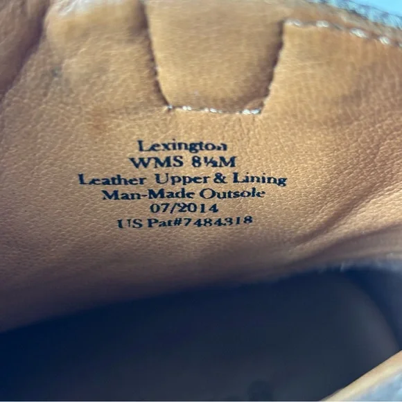 Kenneth Cole Ankle Boots Distressed Brown Silver Metallic Chunky Heel Size 8.5 - Picture 14 of 16